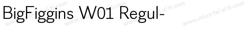 BigFiggins W01 Regul字体转换